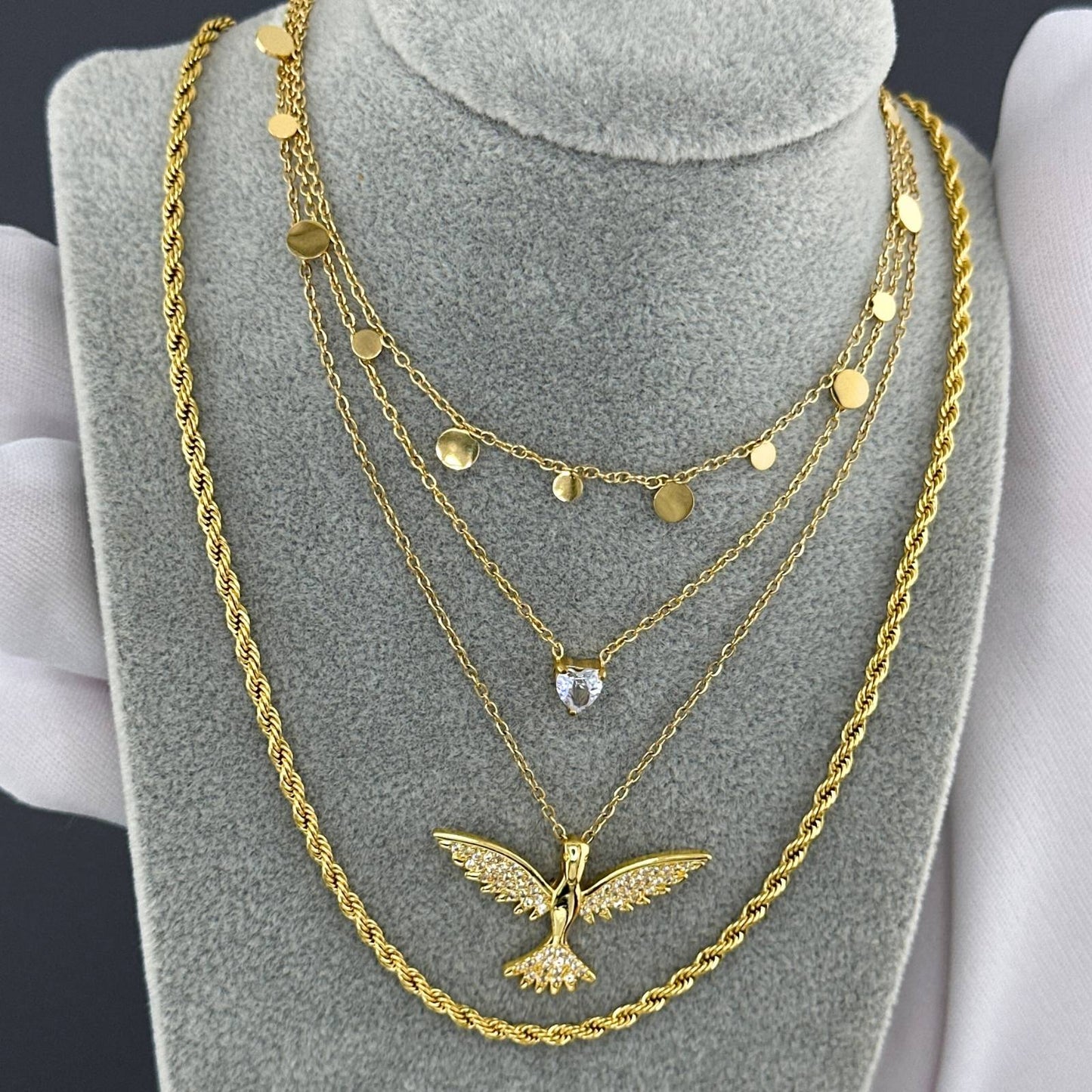 Dangling Circle Necklace