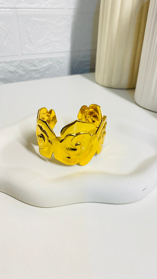 Rose Adjustable Cuff Bangle