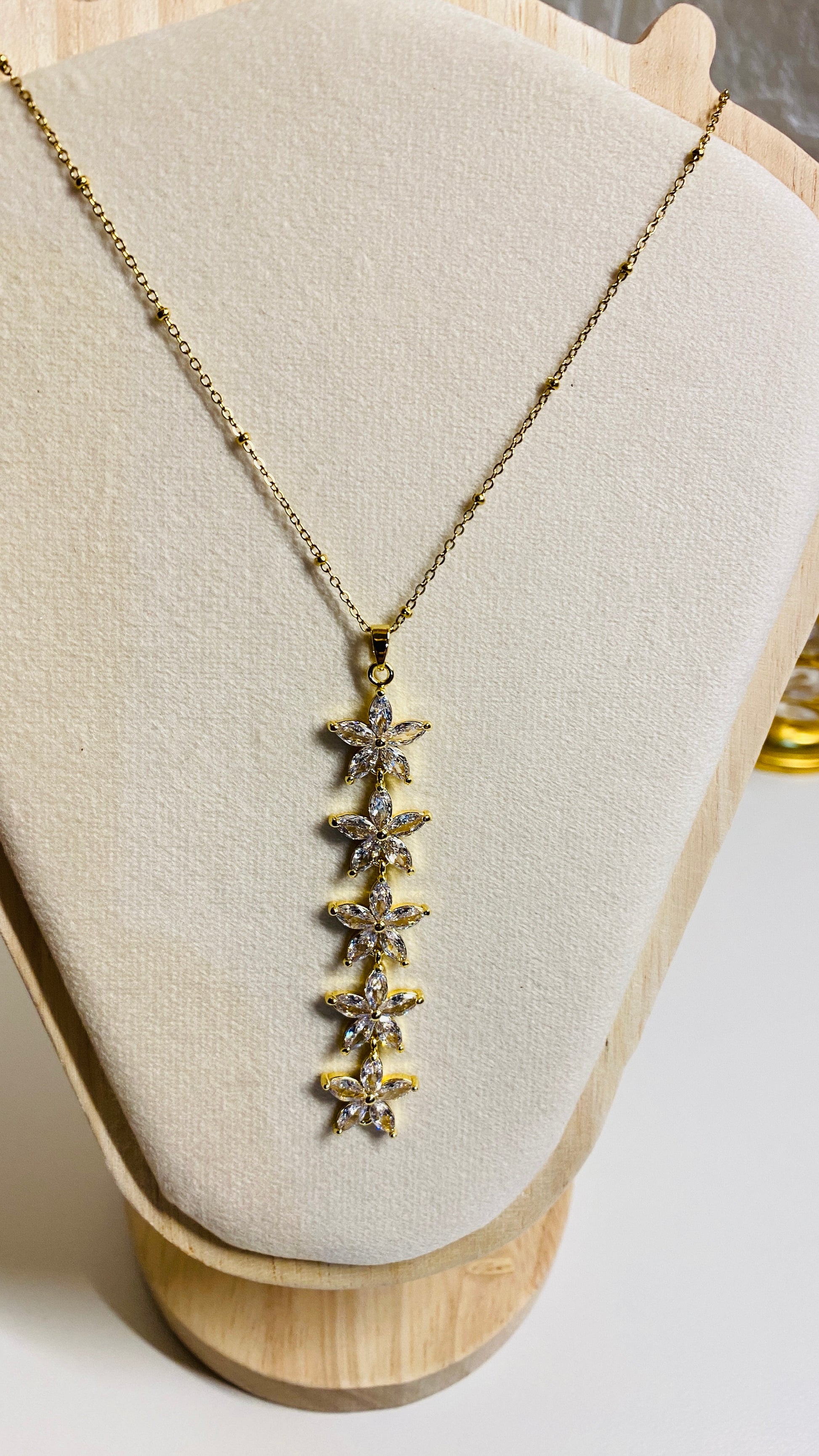 Minimalist star Y necklace, gold plated anti tarnish waterproof dainty drop necklace for women