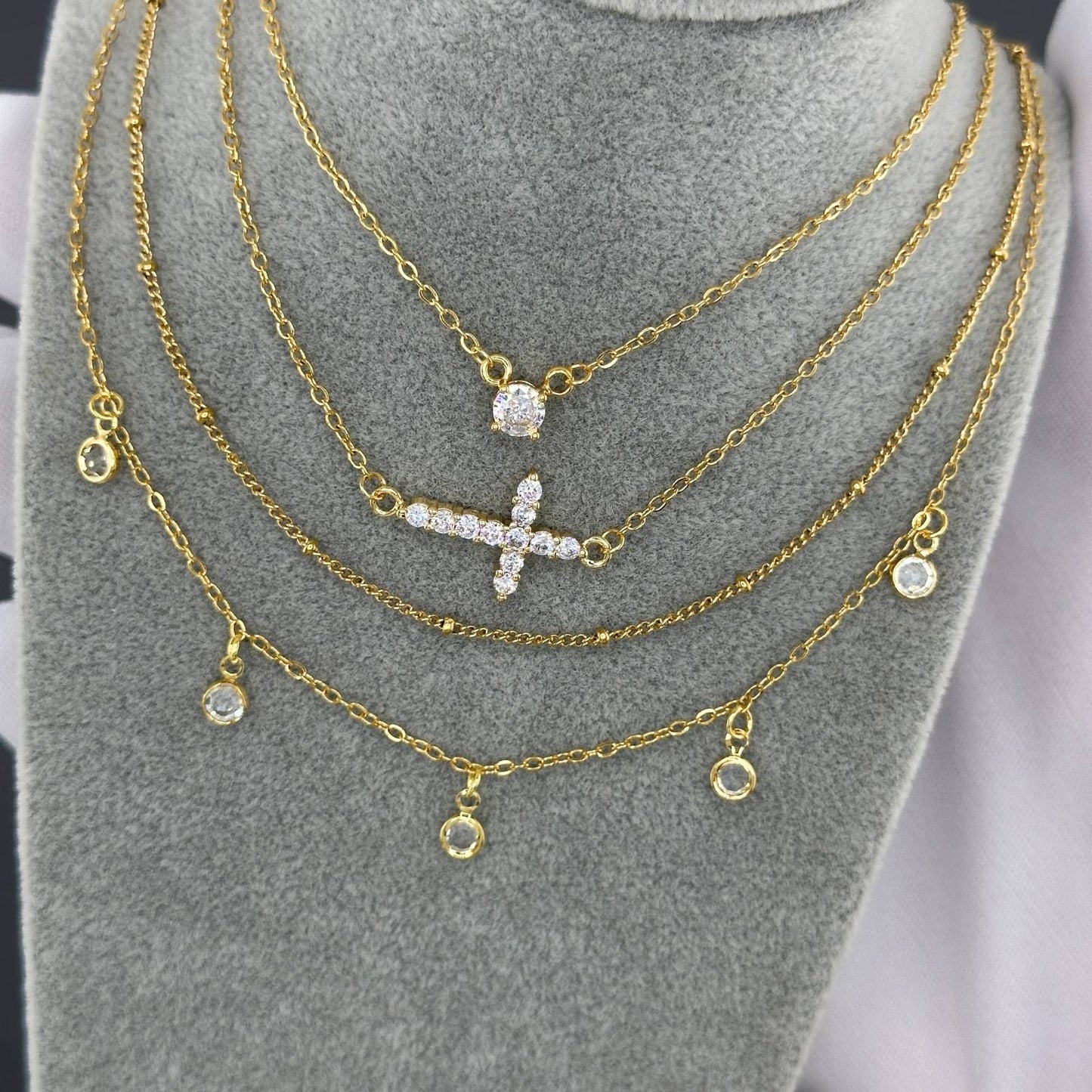 Dangling Two Layer Necklace