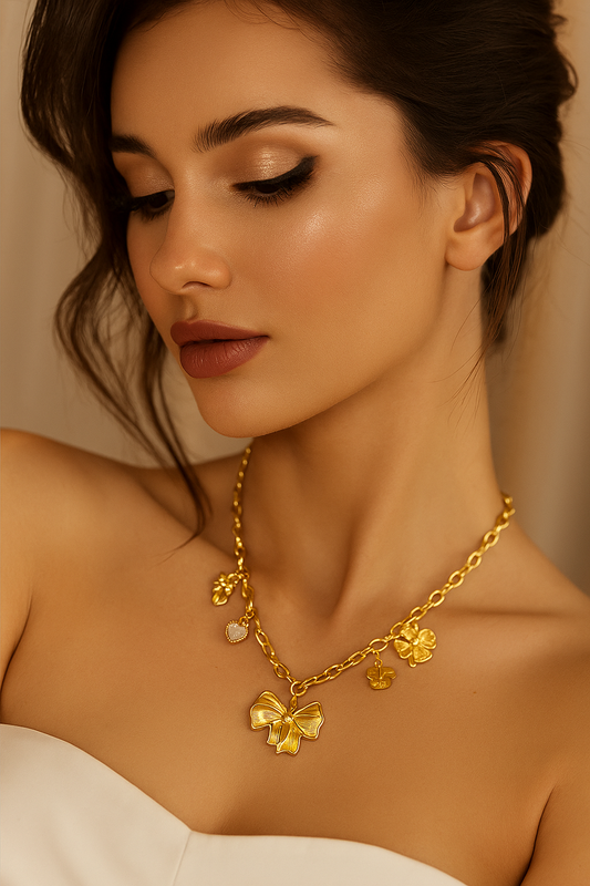 Elegant Bow Necklace