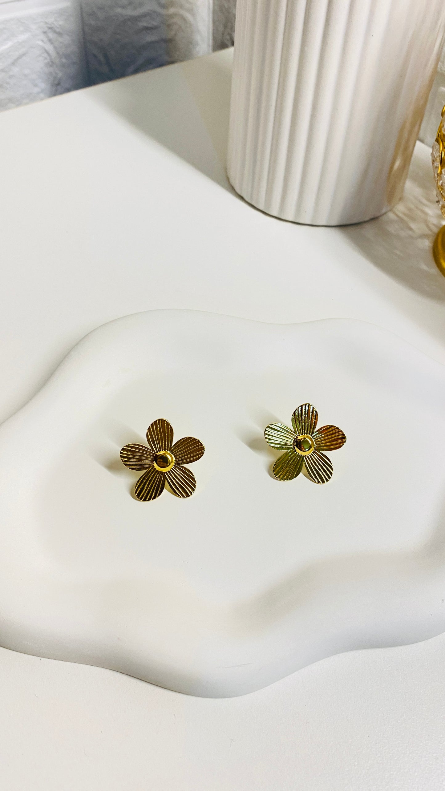 Golden Blossom Earrings for Women