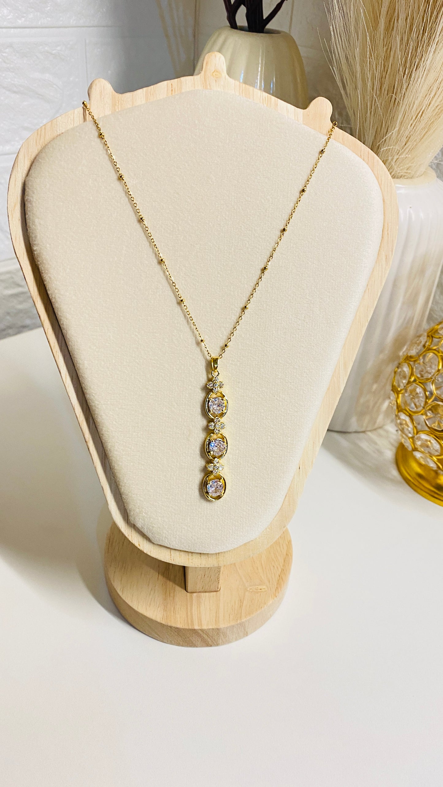 Sparkling Y Drop Necklace for Women