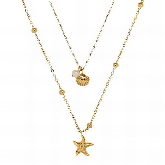 Shell and Star Necklace