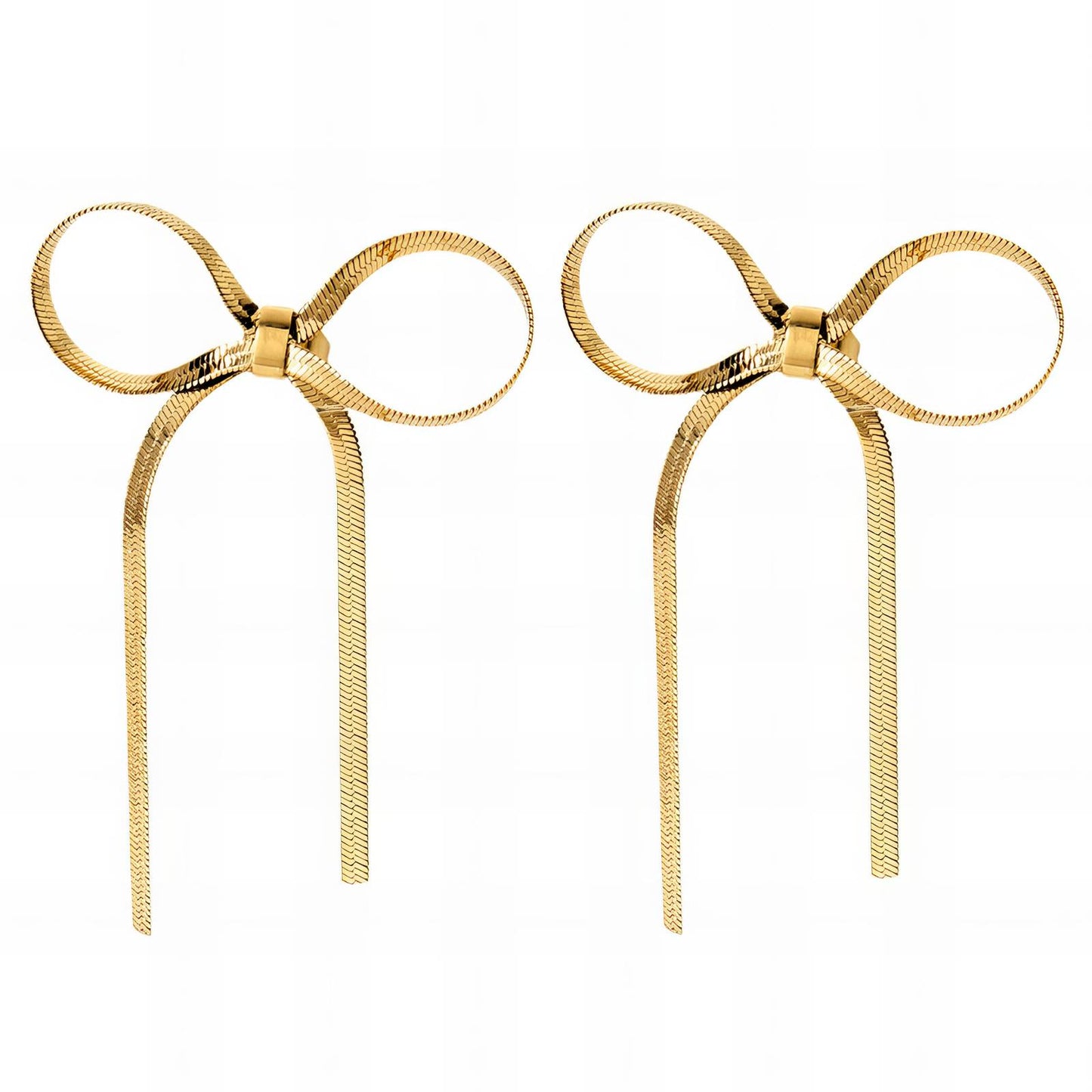 Golden Bow Earrings