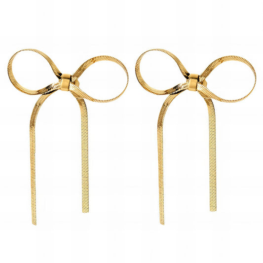 Golden Bow Earrings
