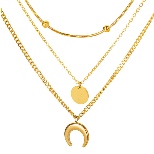 Crescent And Star Necklace