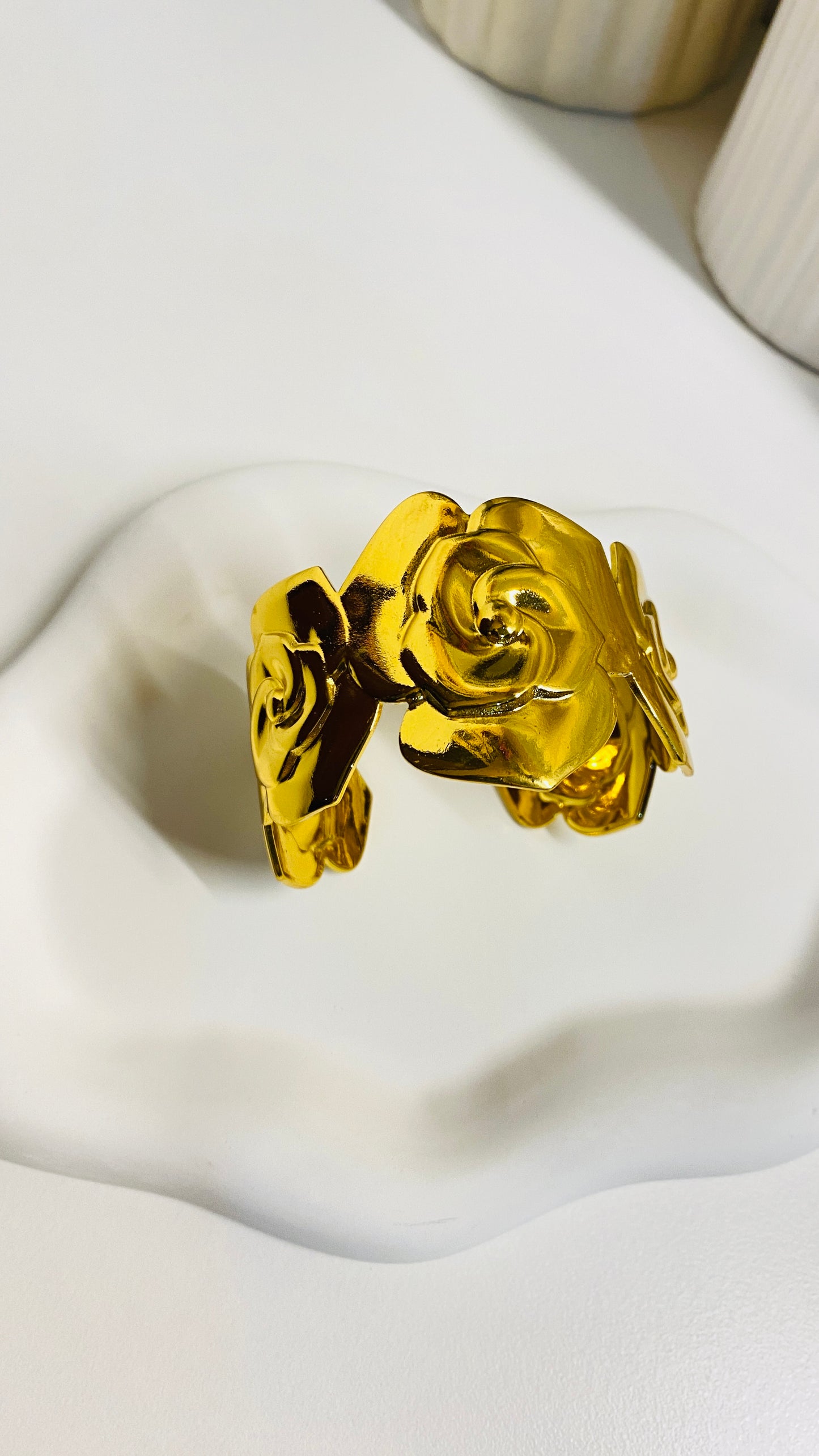Rose Adjustable Cuff Bangle